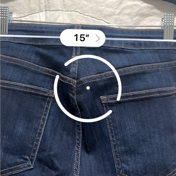 Just Black Jeans Denim Womens Size 30 Cropped Skinny Frayed Hem Blue Stretch - Picture 10 of 10